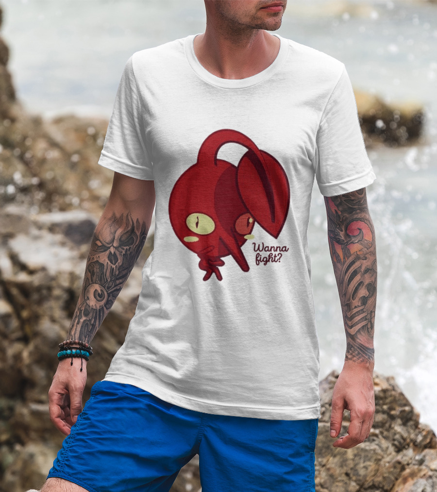 Red Pikmin Wanna Fight Video Game T-Shirt