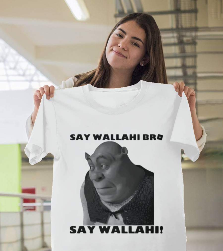 Shrek Say Wallahi Bro Meme Face Roblox T-Shirt