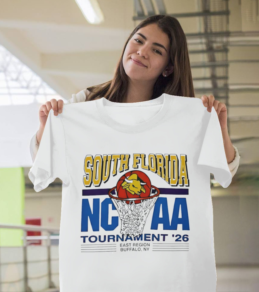 South Florida NCAA Tournament '26 East Region Buffalo NY Basketball T-Shirt