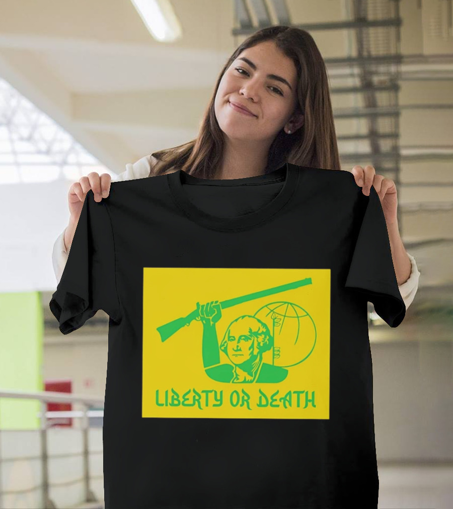 Liberty Or Death 2026 Washington Rifle Globe T-Shirt