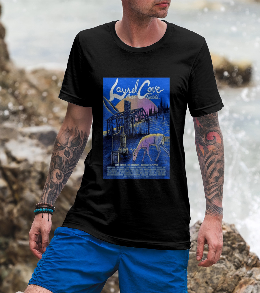 Laurel Cove Music Festival 2026 Evan Honer The Creekers Kashus Culpepper T-Shirt