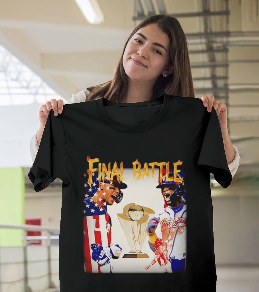 Final Battle USA Venezuela World Baseball Classic 2026 Championship Showdown T-Shirt