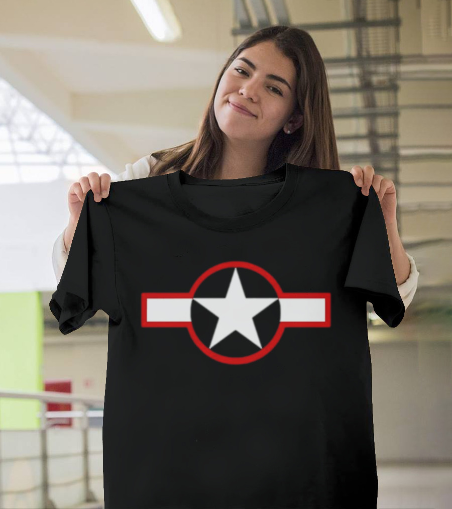 Star And Bar Stylized USAF Roundel T-Shirt