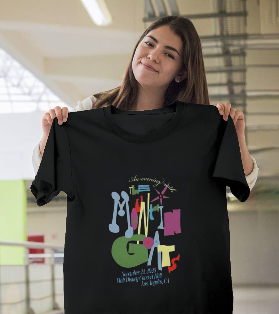 An Evening With The Mountain Goats November 24 2026 Walt Disney Concert Hall Los Angeles CA T-Shirt