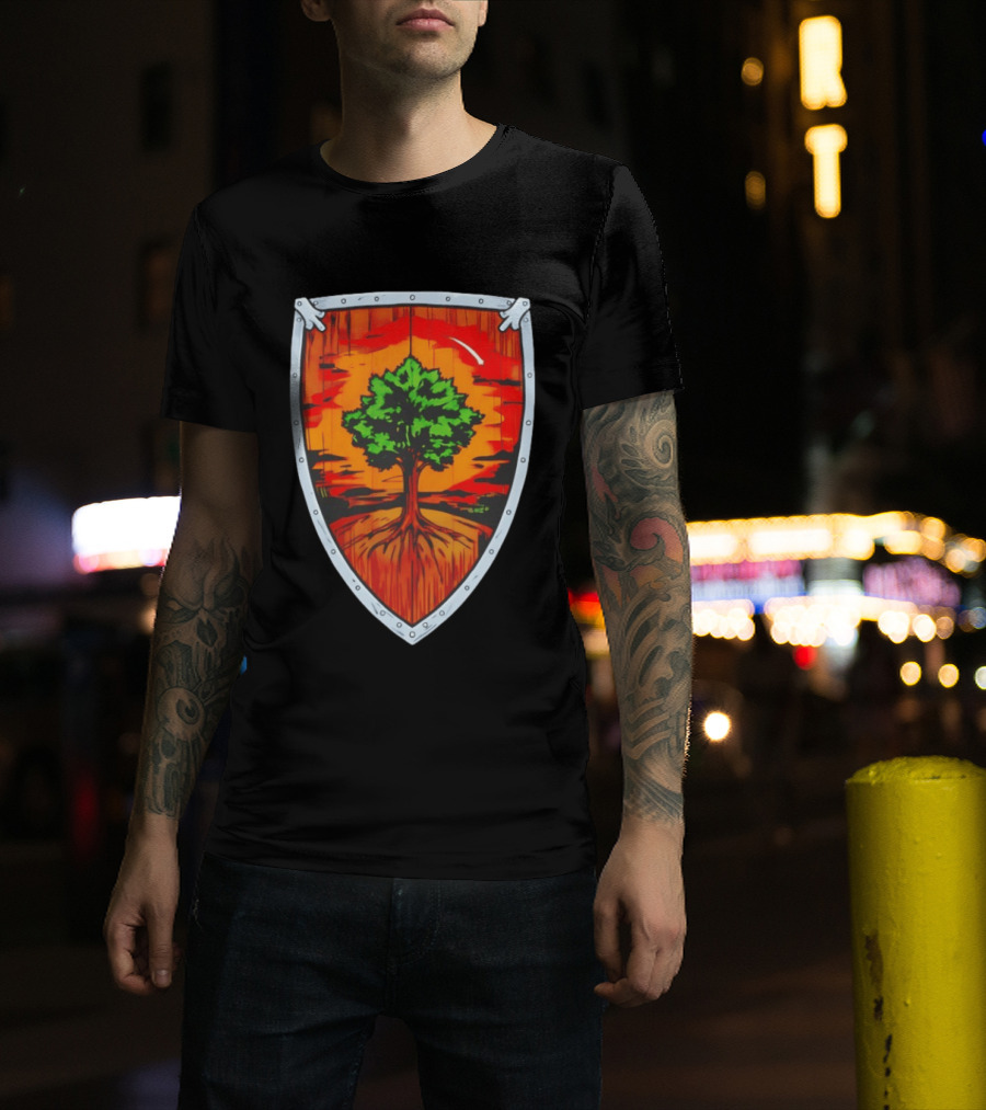 Ser Duncan The Tall Shield Tree Green Warrior Crest T-Shirt