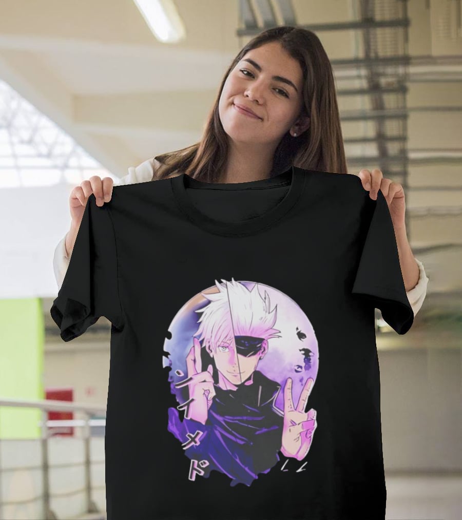 Gojo Satoru Jujutsu Kaisen Mystical Warrior Moon Anime Aesthetic T-Shirt