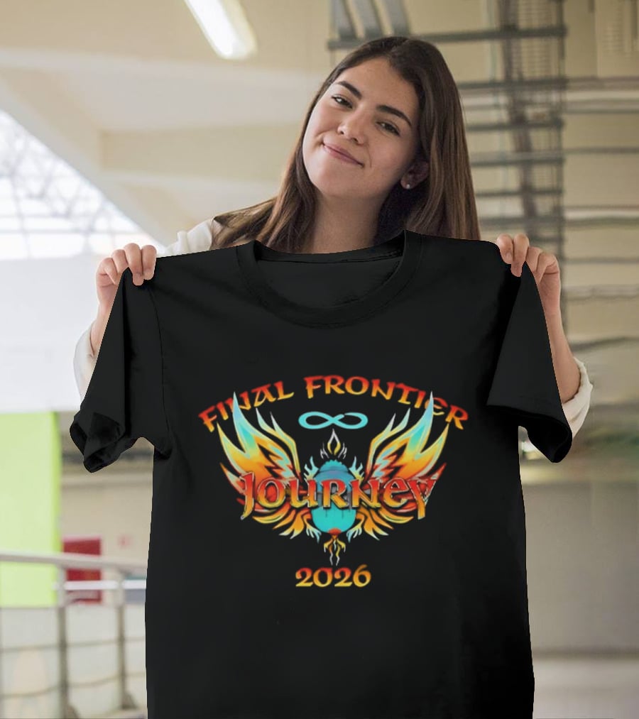 Journey Final Frontier 2026 Infinity Wings Flame T-Shirt