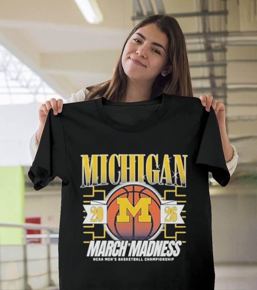 Michigan 2026 March Madness NCAA Men's Basketball Championship T-Shirt