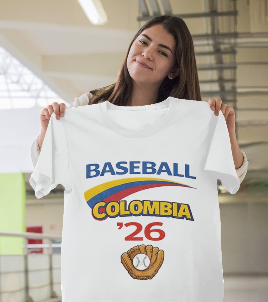 Colombia Baseball Classic 2026 '26 Glove And Ball T-Shirt