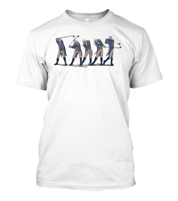 GW Golf Swing Revolutionary Icon Golfing Sequence T-Shirt