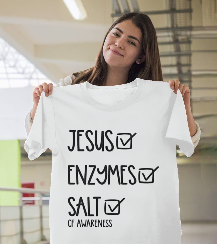 Jesus Enzymes Salt Of Awareness Select All Checklist T-Shirt