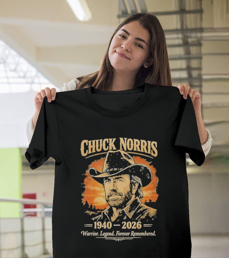 Chuck Norris 1940 2026 Warrior Legend Forever Remembered T-Shirt