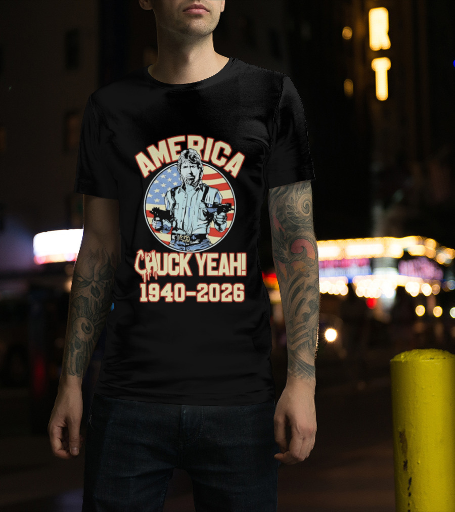 America Chuck Yeah 1940 2026 USA Flag T-Shirt