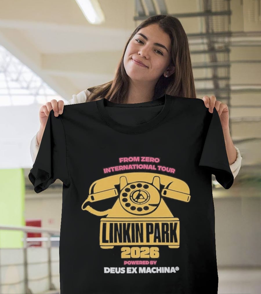 Linkin Park 2023 Powered By Deus Ex Machina Retro Style Collaboration T-Shirt