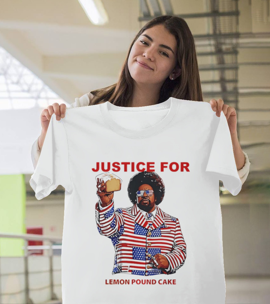 Justice For Lemon Pound Cake Afroman Stars And Stripes Suit T-Shirt