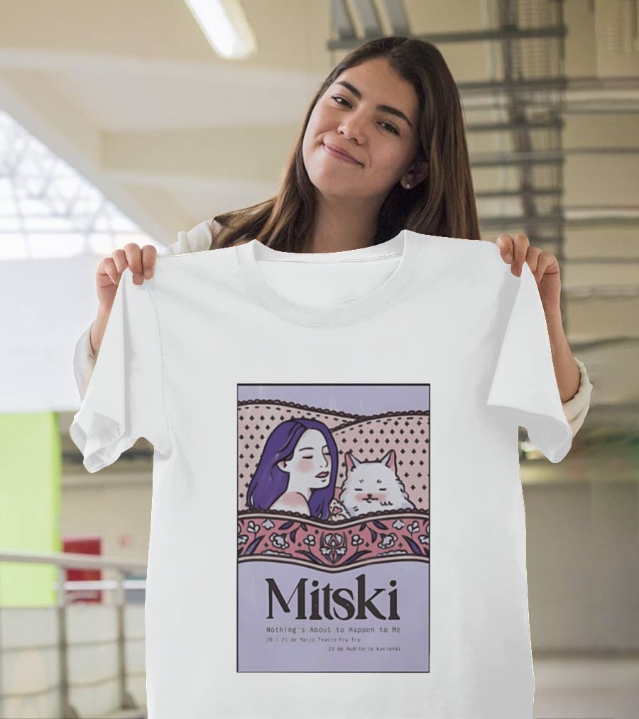 Mitski Mexico City Concert March 2026 Nothing's About To Happen To Me T-Shirt