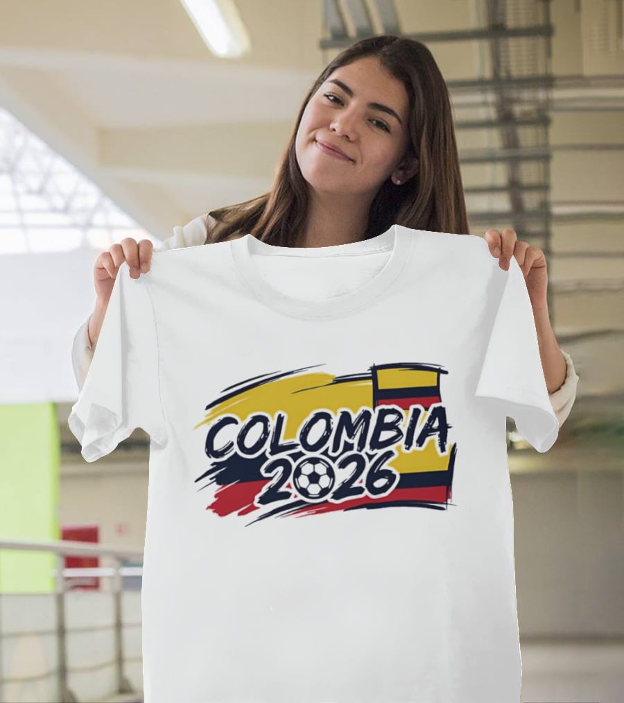 Colombia 2026 World Cup National Team Soccer Flag T-Shirt