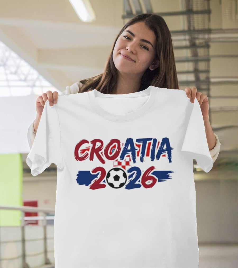 Croatia World Cup 2026 Soccer Team Fan Gear T-Shirt