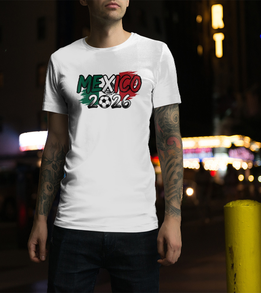 Mexico 2026 Soccer Fan Celebration National Team T-Shirt