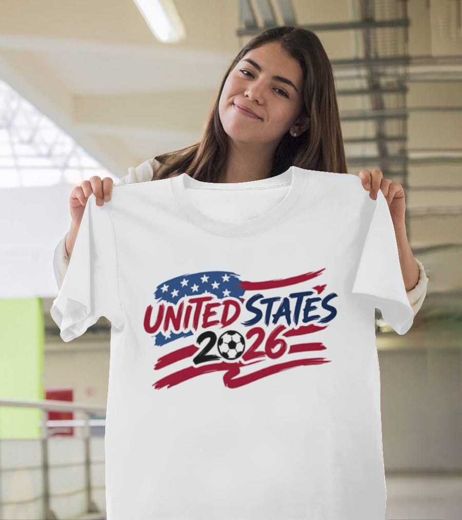 United States 2026 Soccer World Cup Stars And Stripes T-Shirt