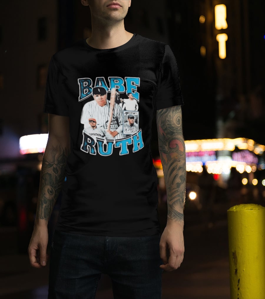 Babe Ruth New York Yankees Iconic Baseball Legend T-Shirt