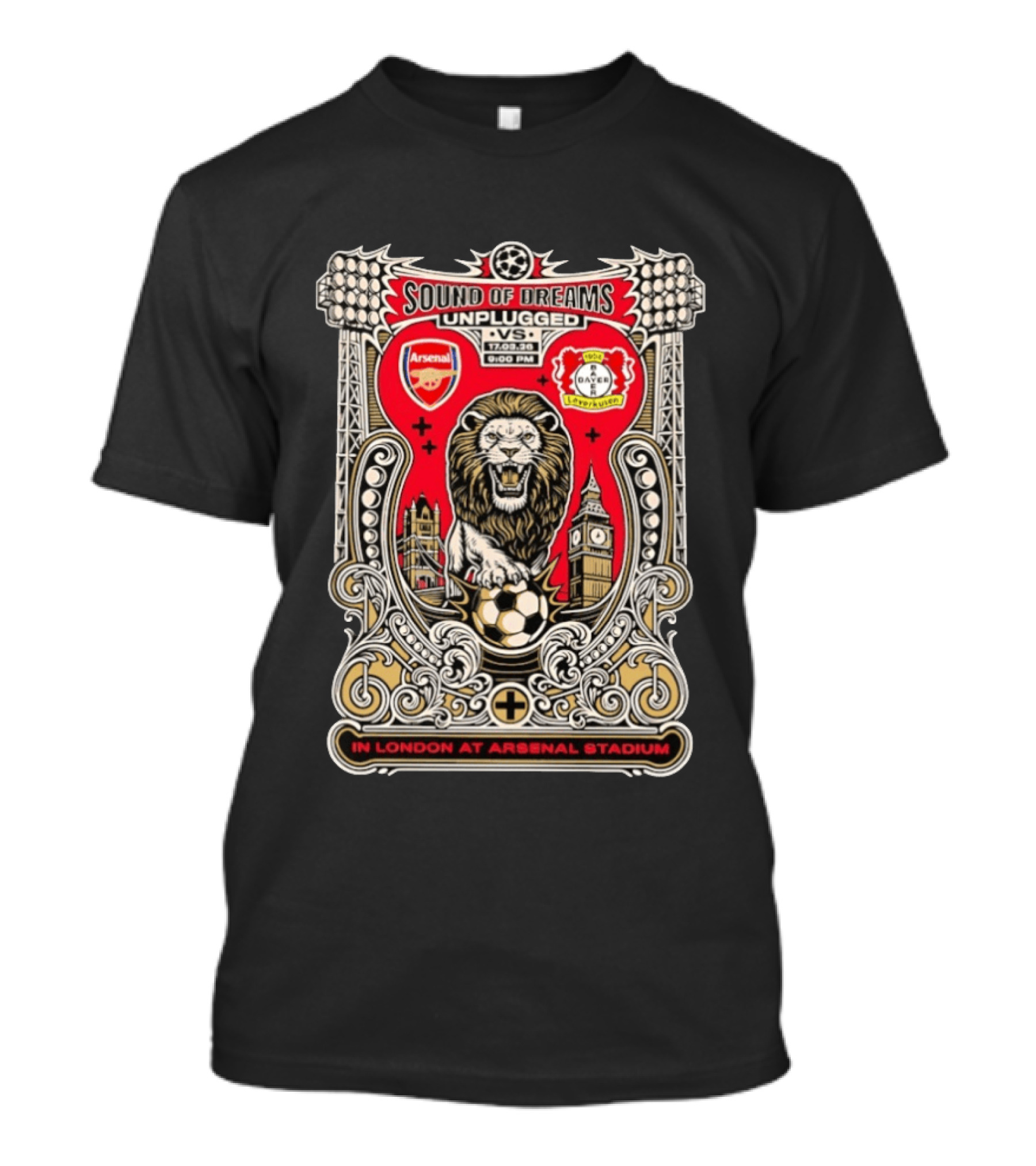 Sound Of Dreams Unplugged Arsenal Bayer Leverkusen Lion London Stadium 17.09.23 T-Shirt