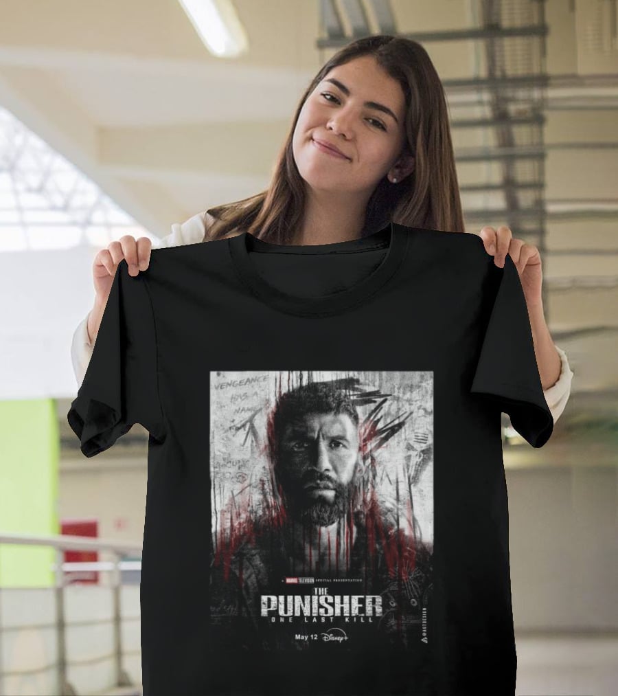 The Punisher One Last Kill Marvel Television Frank Castle May 12 Disney Plus T-Shirt