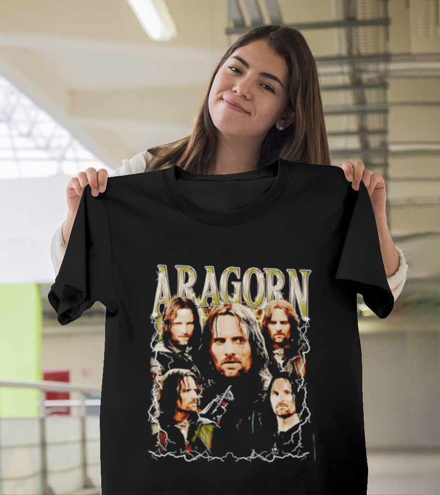 Aragorn Character Collage Lord Of The Rings T-Shirt
