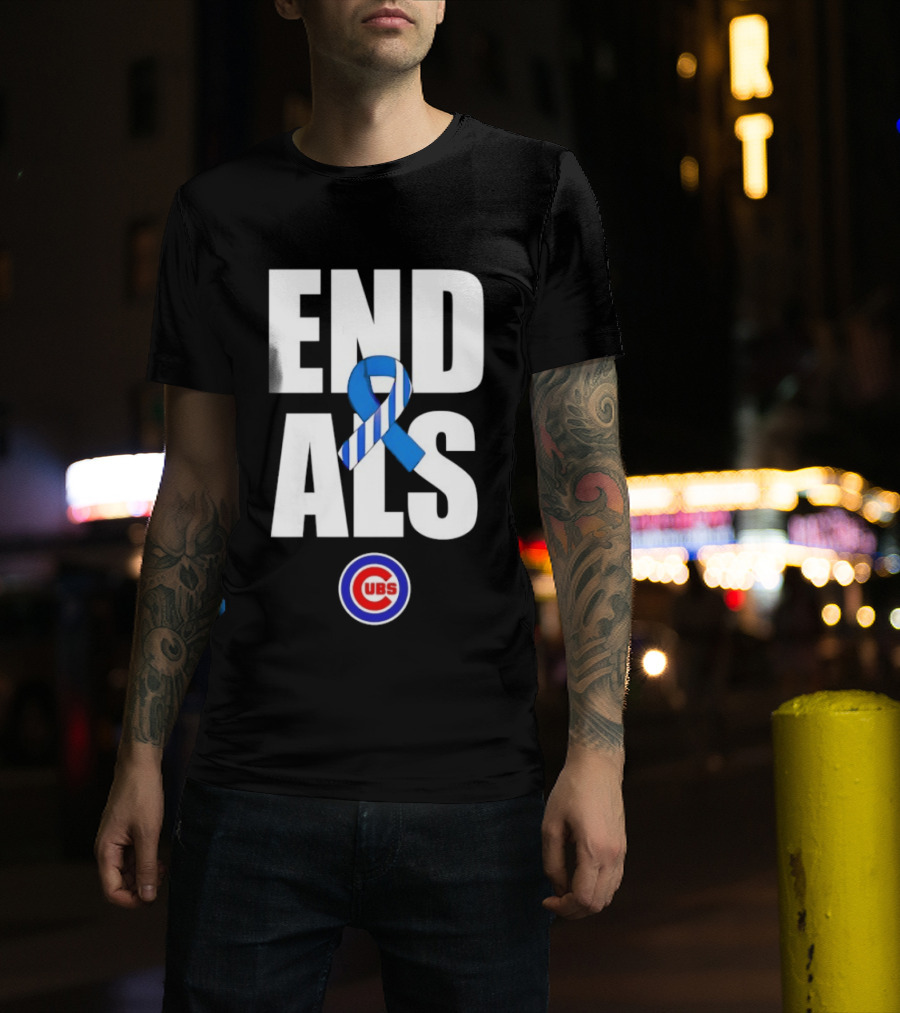 Chicago Cubs End ALS Awareness Support 2026 T-Shirt