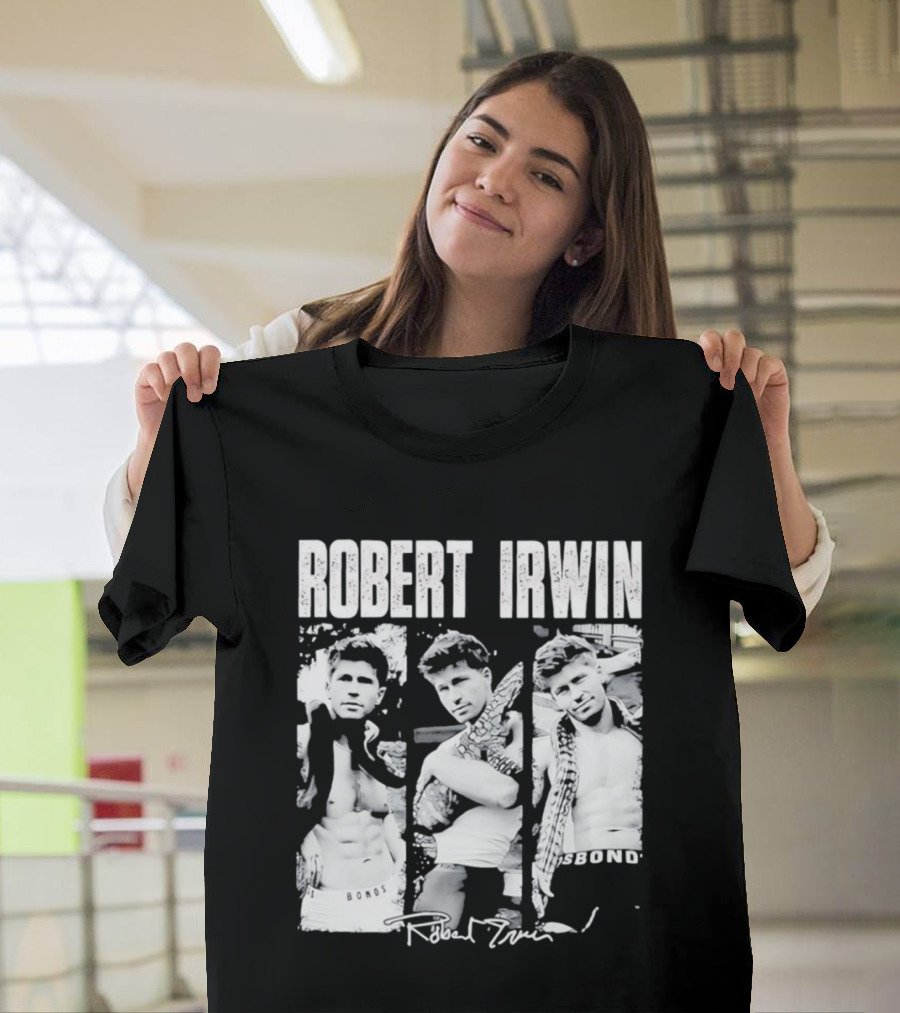 Robert Irwin Animal Wildlife Bonds Crocodile And Signature T-Shirt