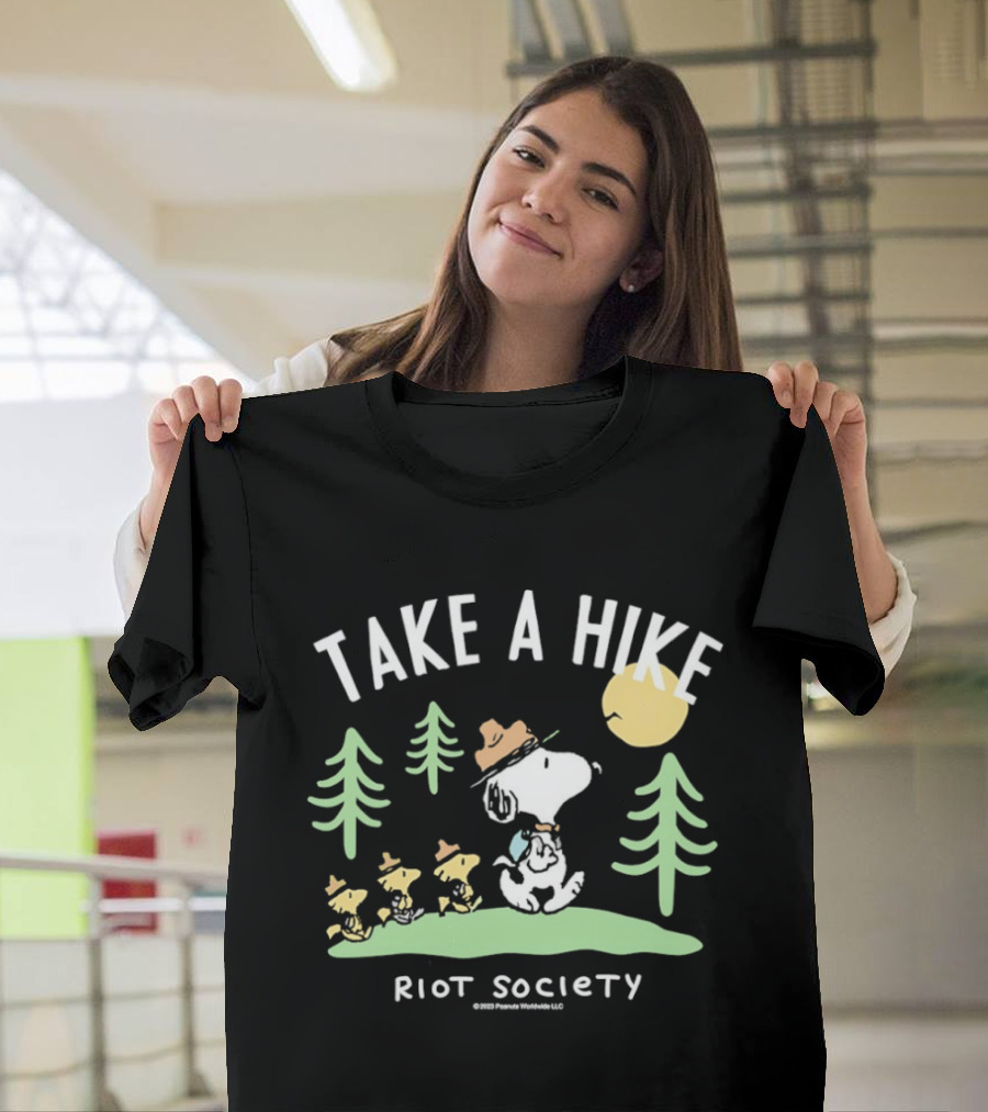 Snoopy Woodstock Take A Hike Riot Society T-Shirt