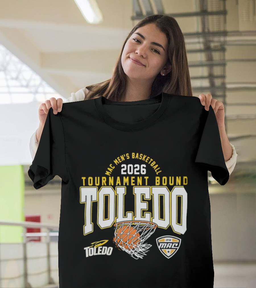 Toledo Rockets 2026 MAC Men's Basketball Tournament Bound T-Shirt