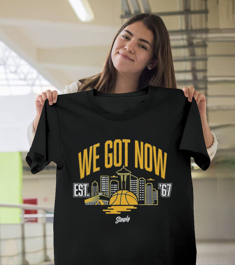 We Got Now Seattle Basketball EST 67 Sneaker Match T-Shirt