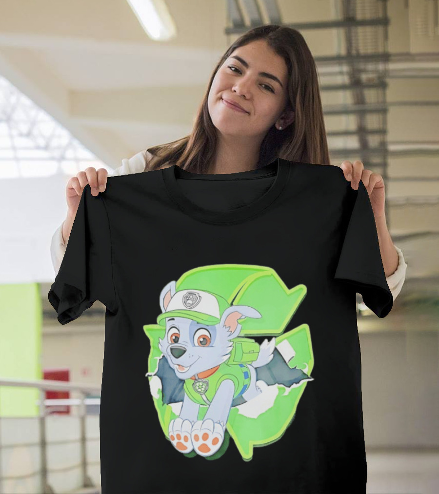 Bought Myself A Rocky Recycle Adventure Paw Patrol Rocky Puppy Patrol Green Eco Friendly T-Shirt