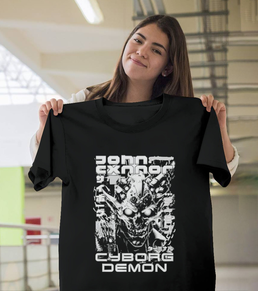 John Cxnnor Gravitated Cyborg Demon T-Shirt