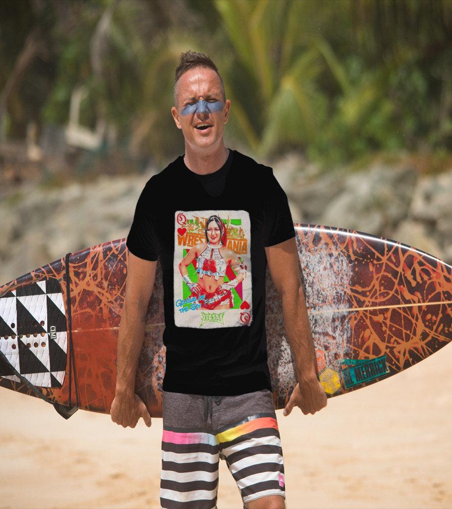 Iyo Sky Genius Of The Sky WrestleMania WWE Playing Card T-Shirt