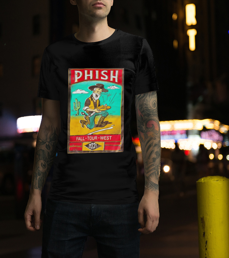 Phish Fall Tour West 2021 Prospector Desert Scene T-Shirt