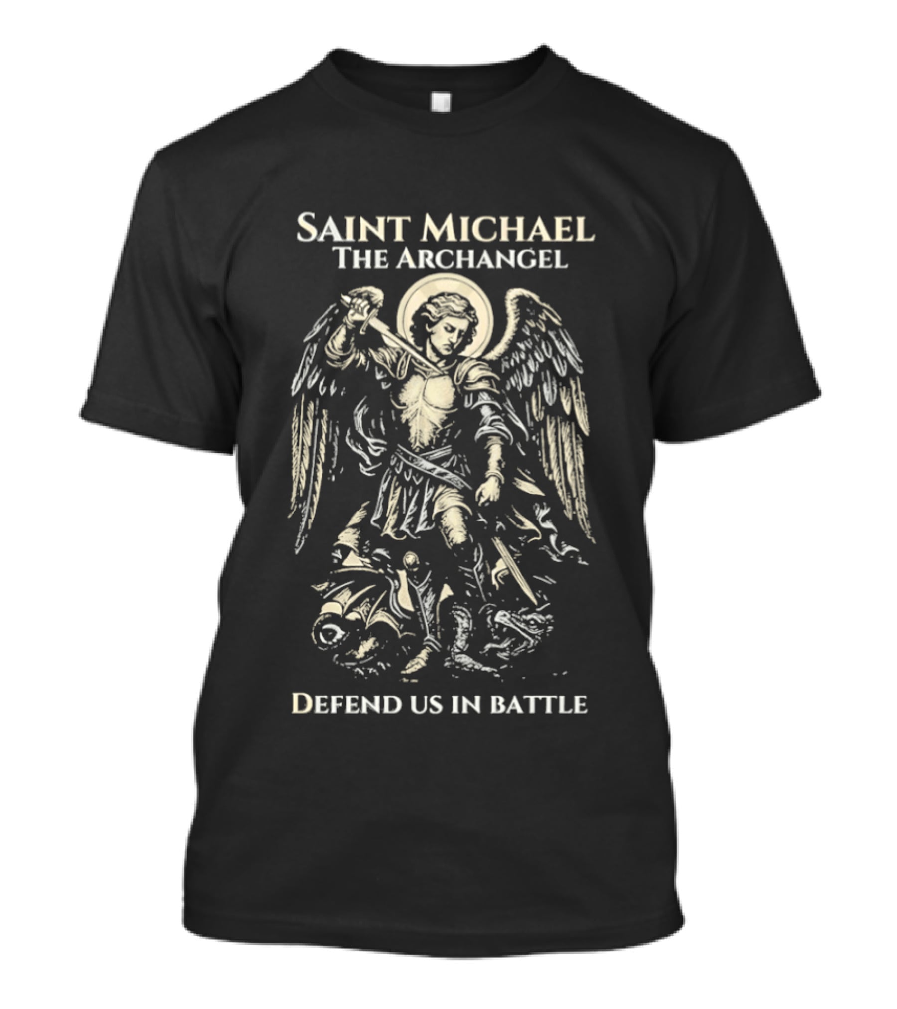 Saint Michael The Archangel Defend Us In Battle T-Shirt