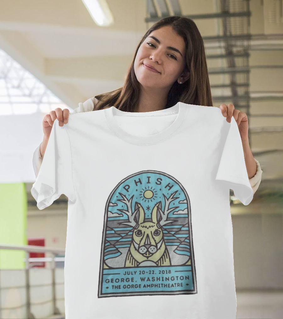 PHISH George Washington The Gorge Amphitheatre July 20 22 2018 Concert Event T-Shirt