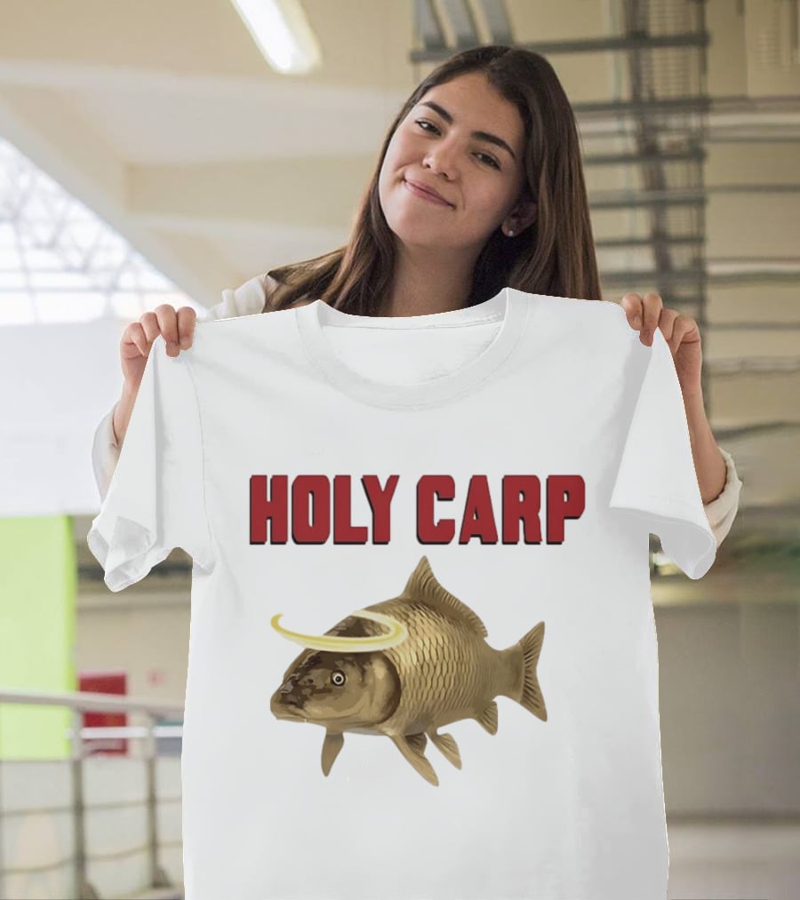 Holy Carp Fish With Halo T-Shirt