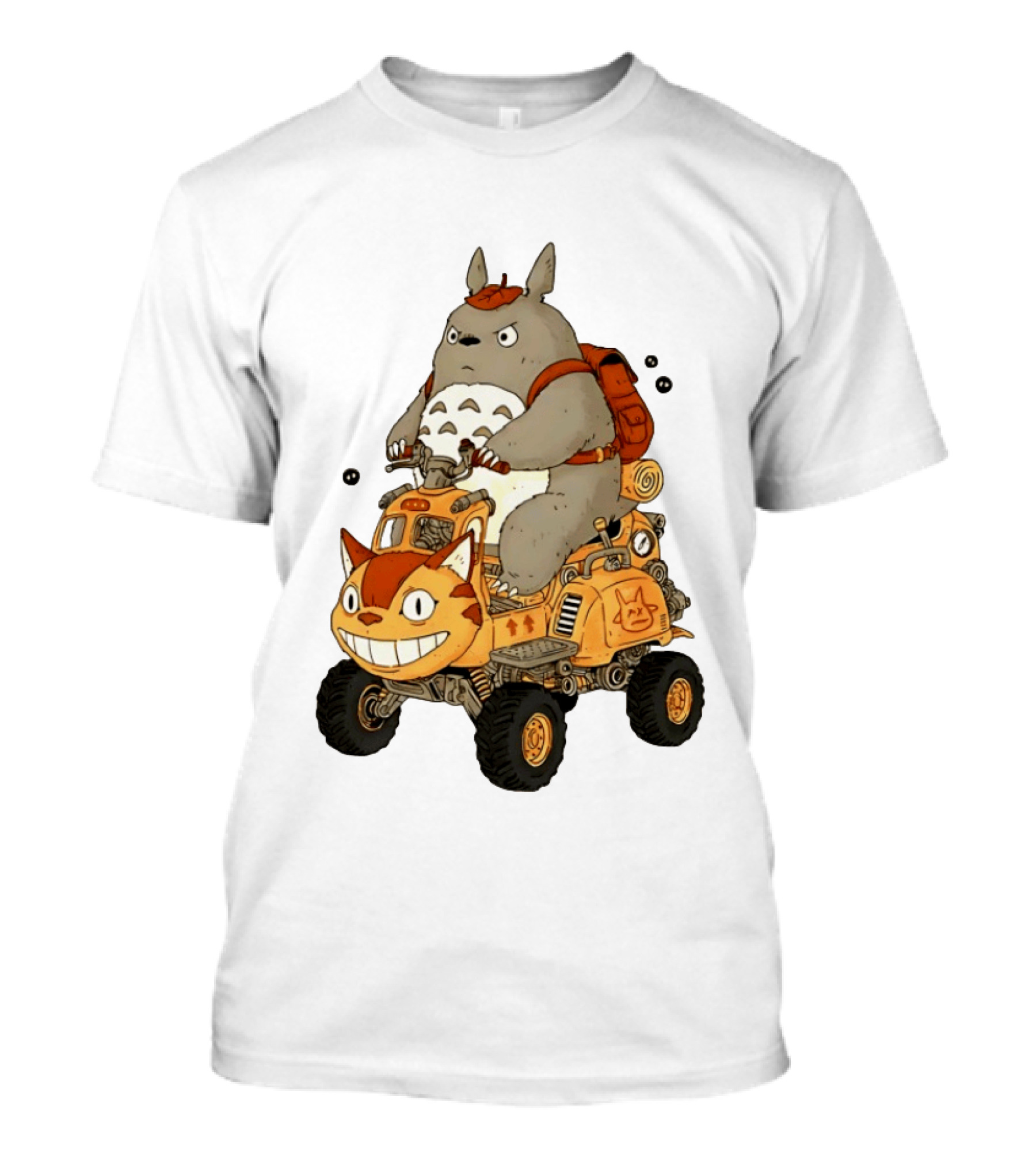 Totoro Catbus Forest Spirit Off Road Adventure T-Shirt