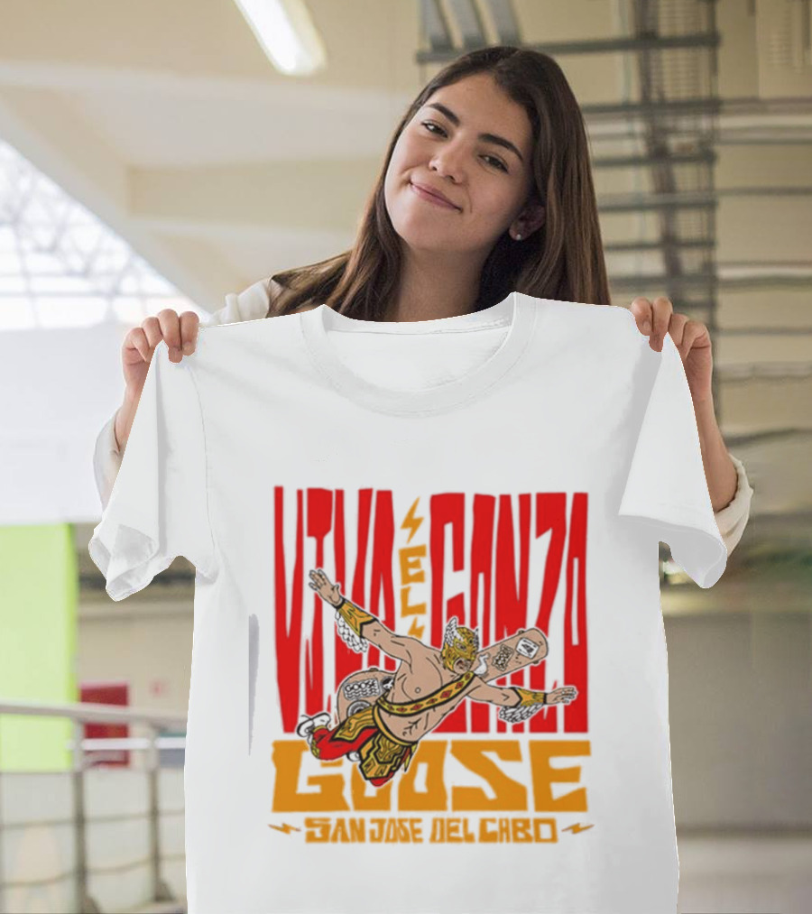 Viva El Gonzo Goose El Gonzo Fantástico Wrestling Skateboarding Fusion T-Shirt