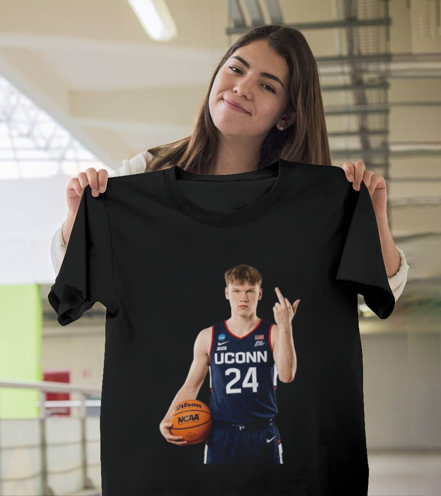 Braylon Mullins UConn Huskies 24 NCAA Basketball Middle Finger T-Shirt