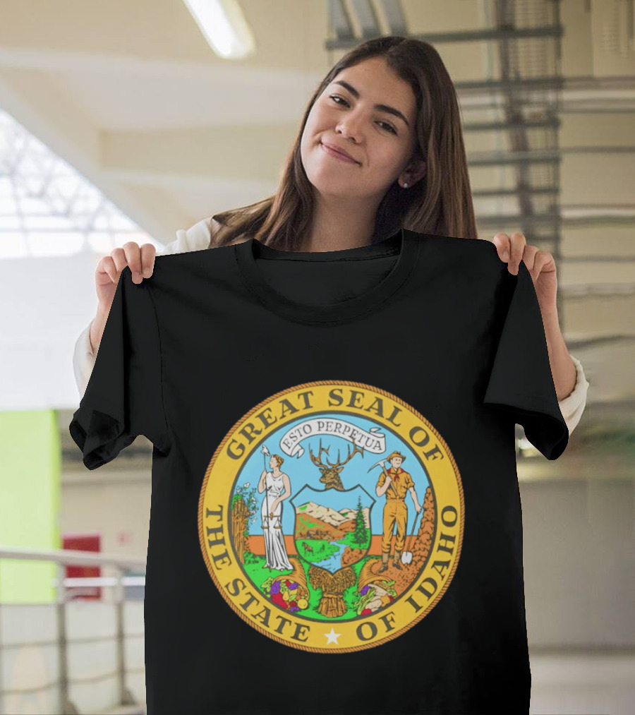 Great Seal Of The State Of Idaho Esto Perpetua T-Shirt