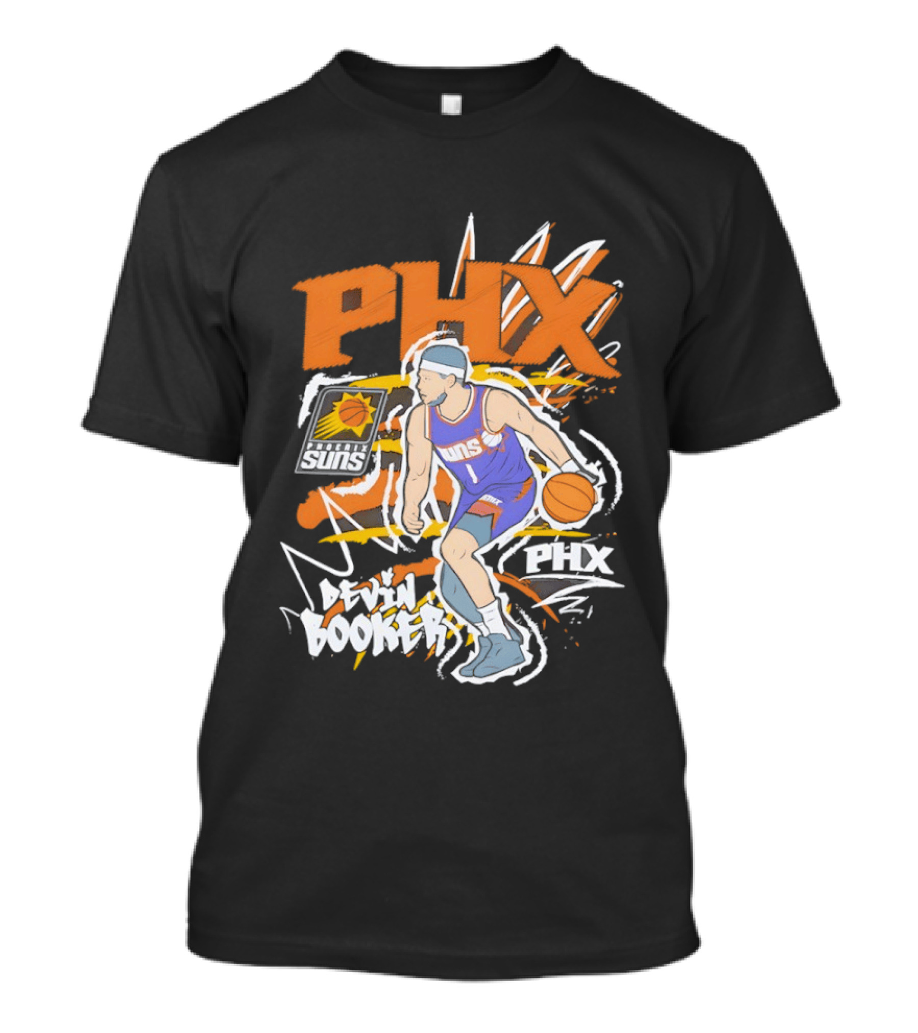 Phoenix Suns Devin Booker PHX Basketball Player T-Shirt
