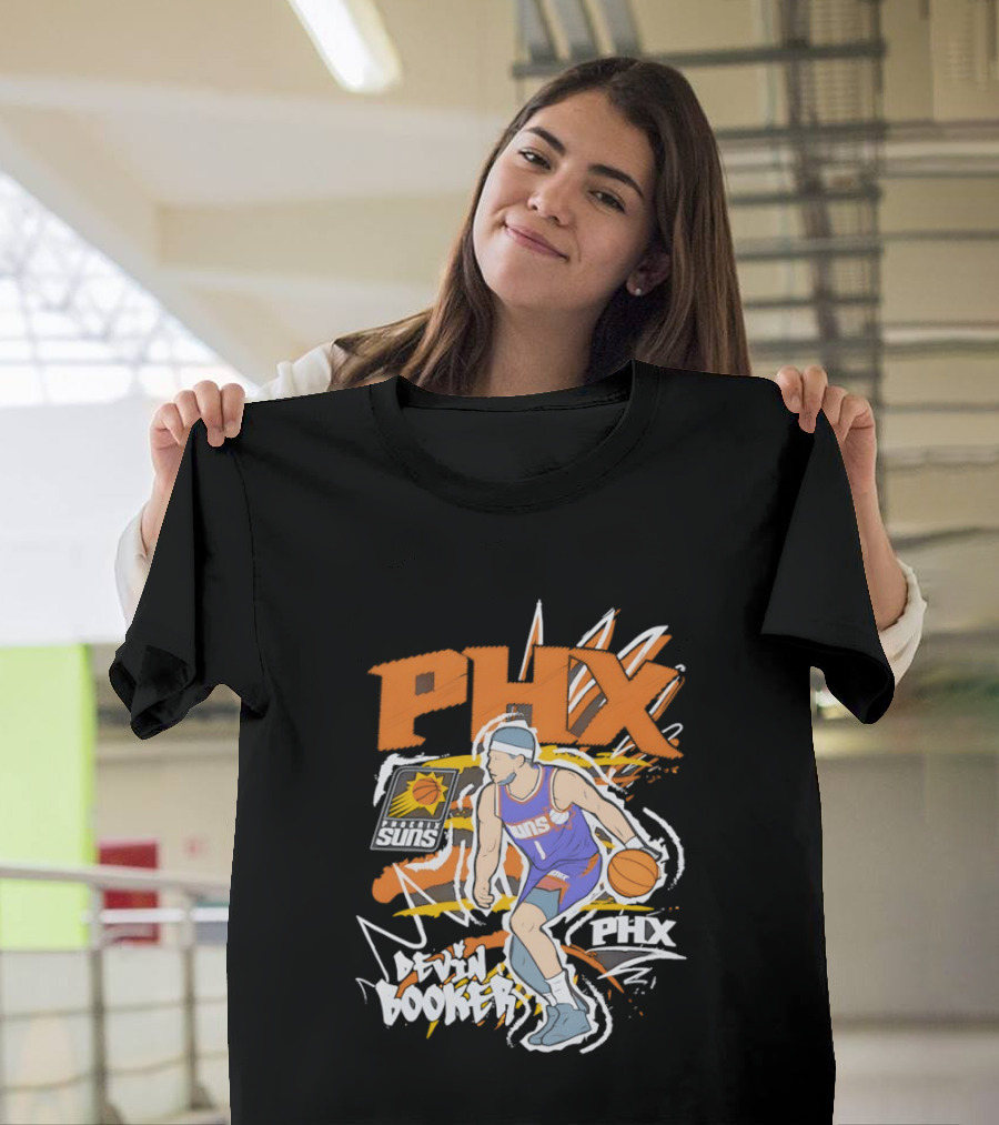 Phoenix Suns Devin Booker PHX Basketball Player T-Shirt