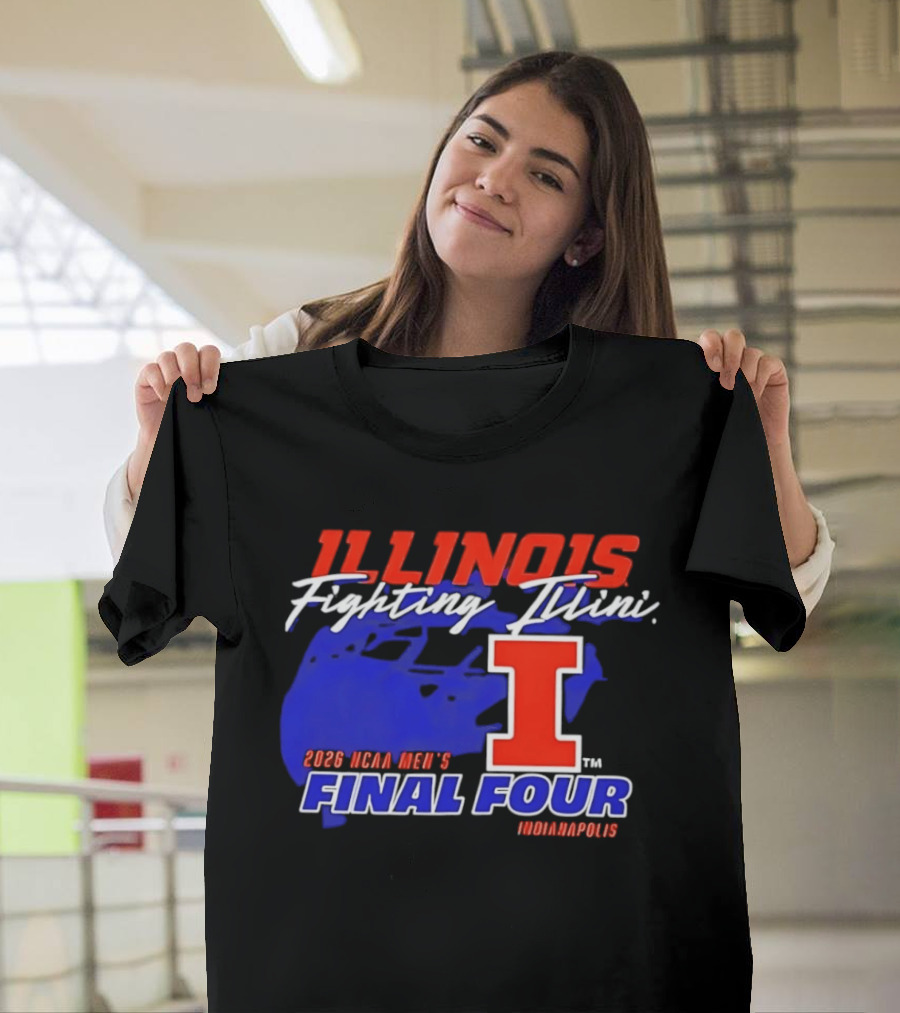 Illinois Fighting Illini 2026 NCAA Men's Final Four Indianapolis T-Shirt