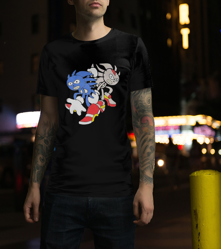 Sanic Coldsteel April Fools Meme Characters T-Shirt