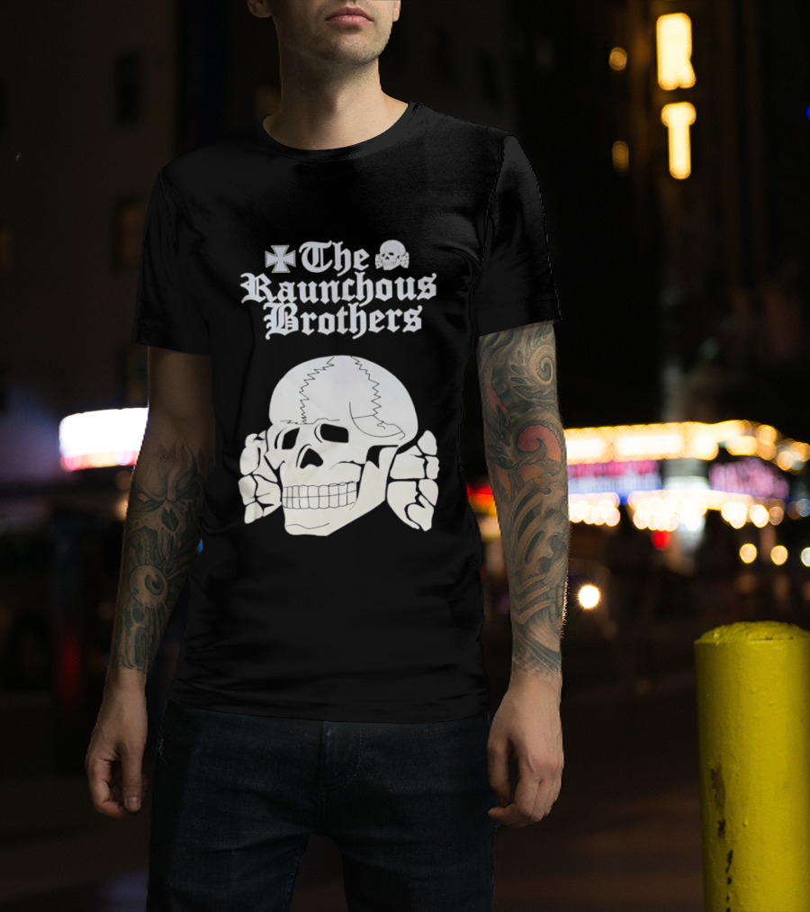 Skull The Raunchous Brothers Vintage Gothic T-Shirt