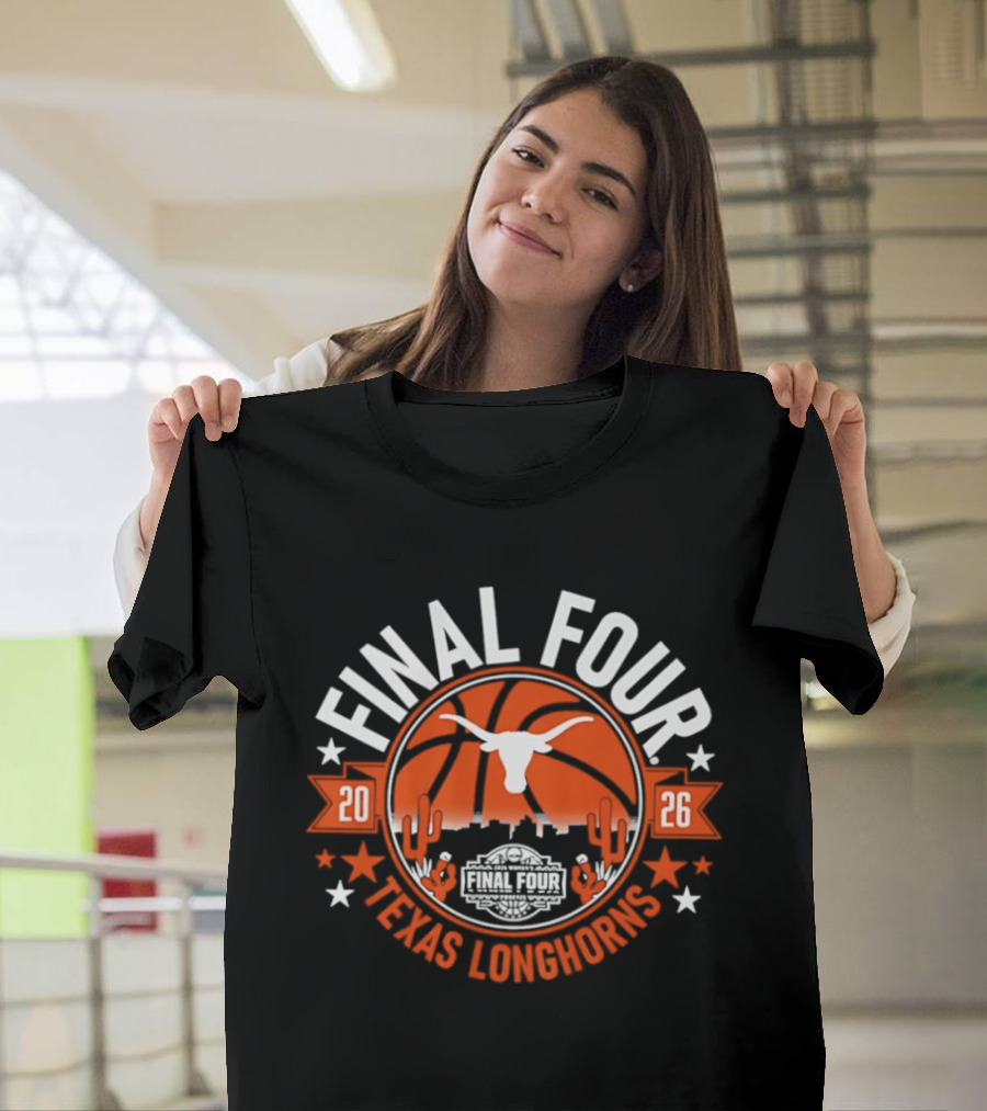 Texas Longhorns 2026 Final Four Basketball T-Shirt